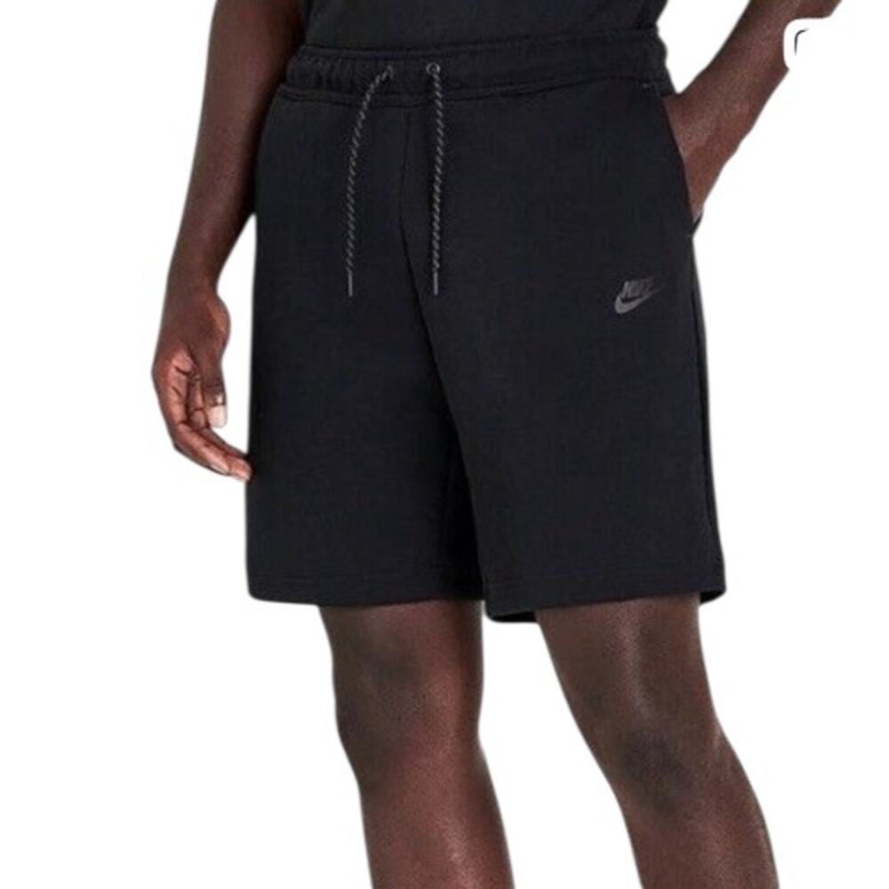 NIKE Men’s NSW Tech Fleece Shorts Triple Black Small Activewear Gym Small S Gorp
